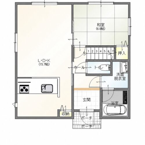 間取り図(1階)(間取)